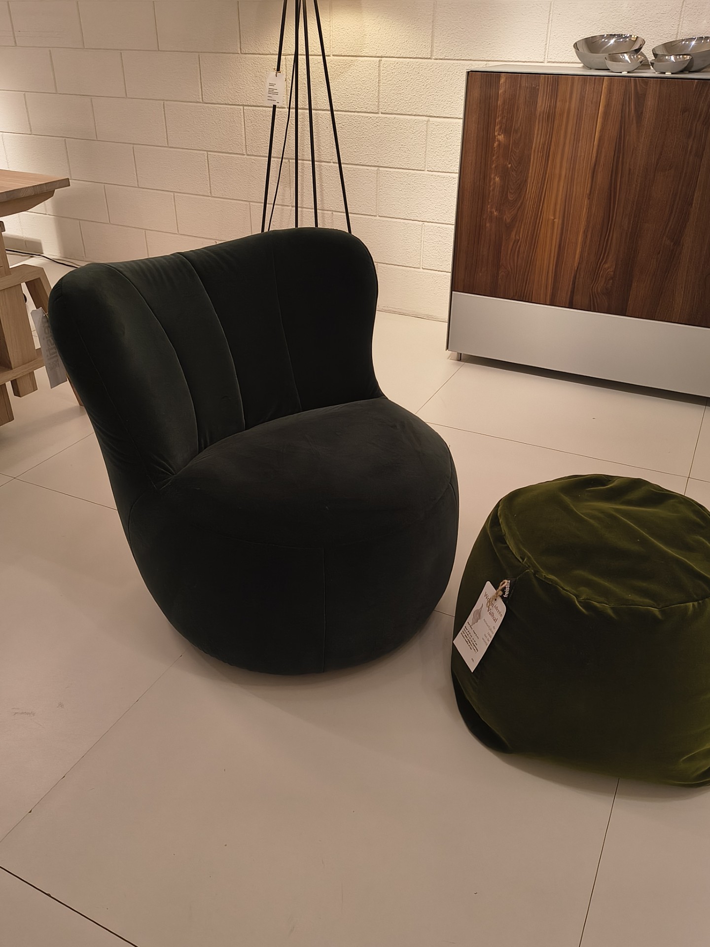 Freistil 173 Fauteuil met poef