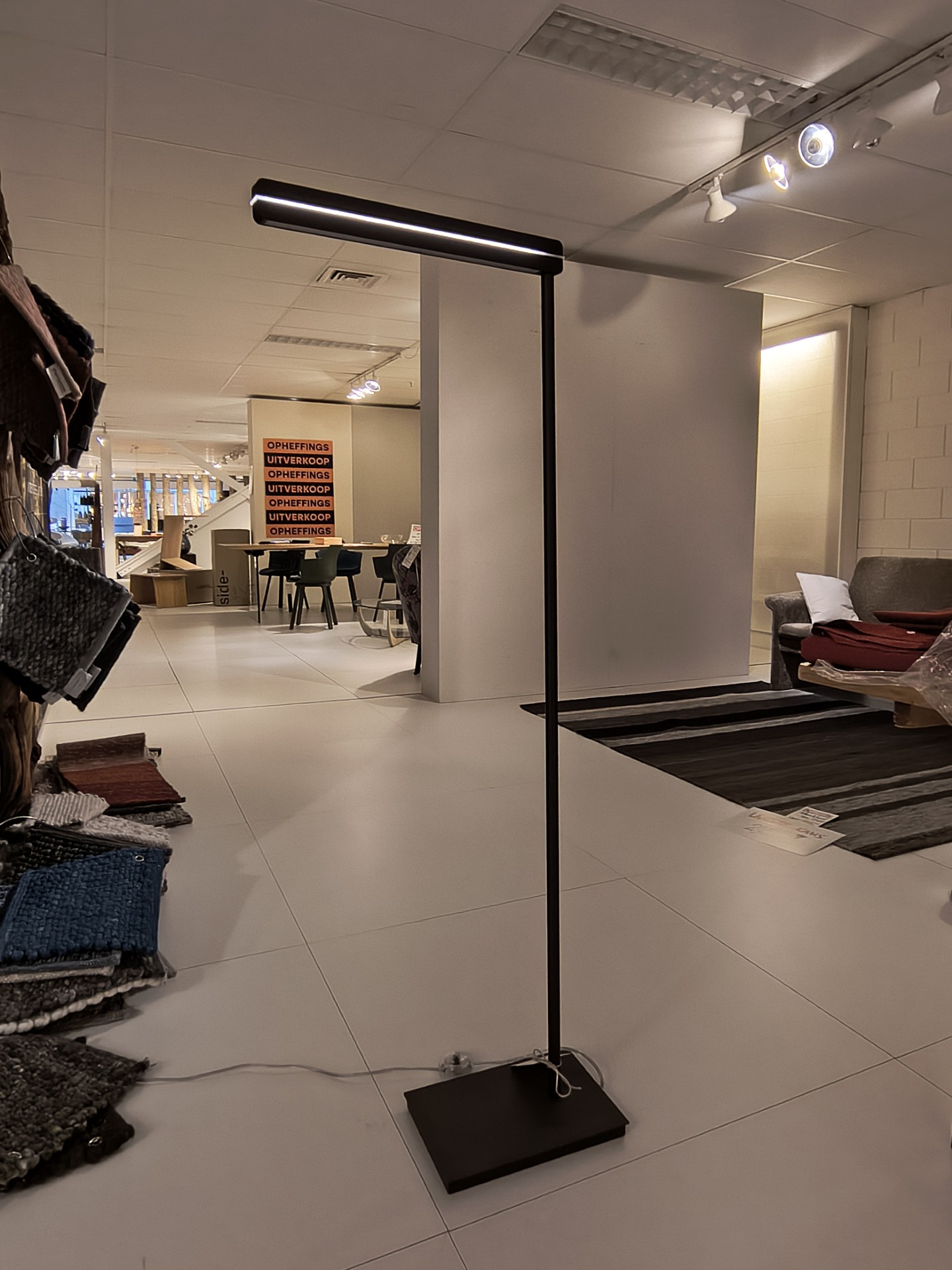 Vloerlamp bronskleur LED