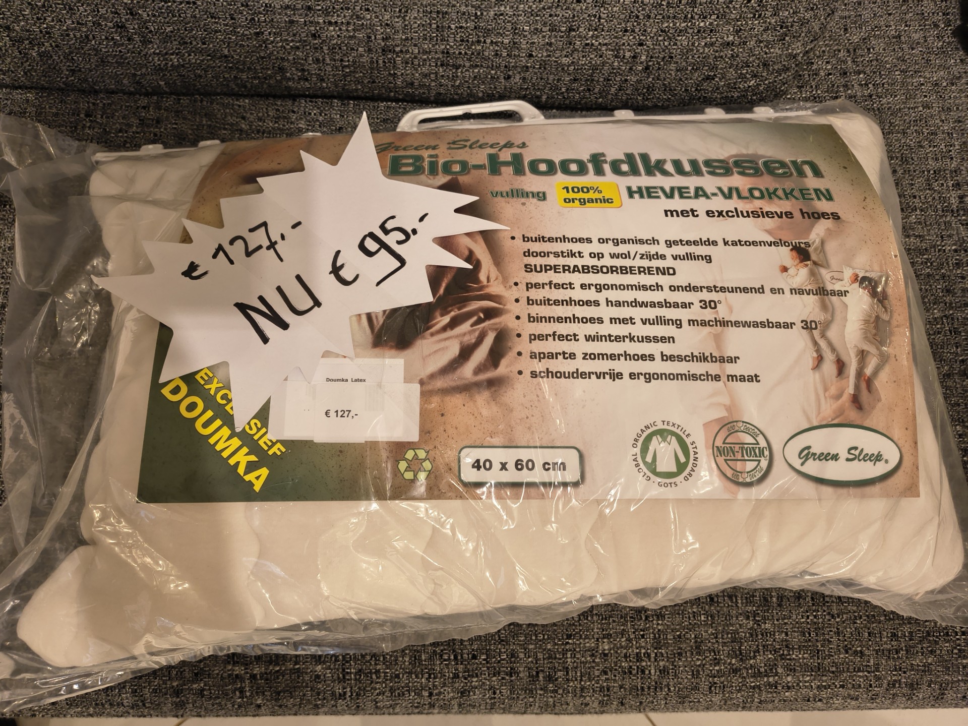 Greensleep kussen Hevea