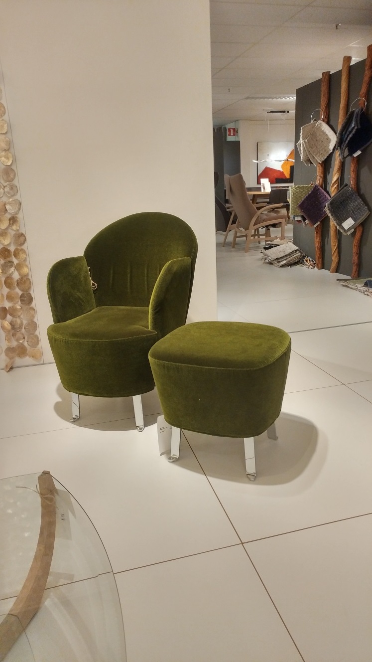 Brühl fauteuil Floret met voetenbank