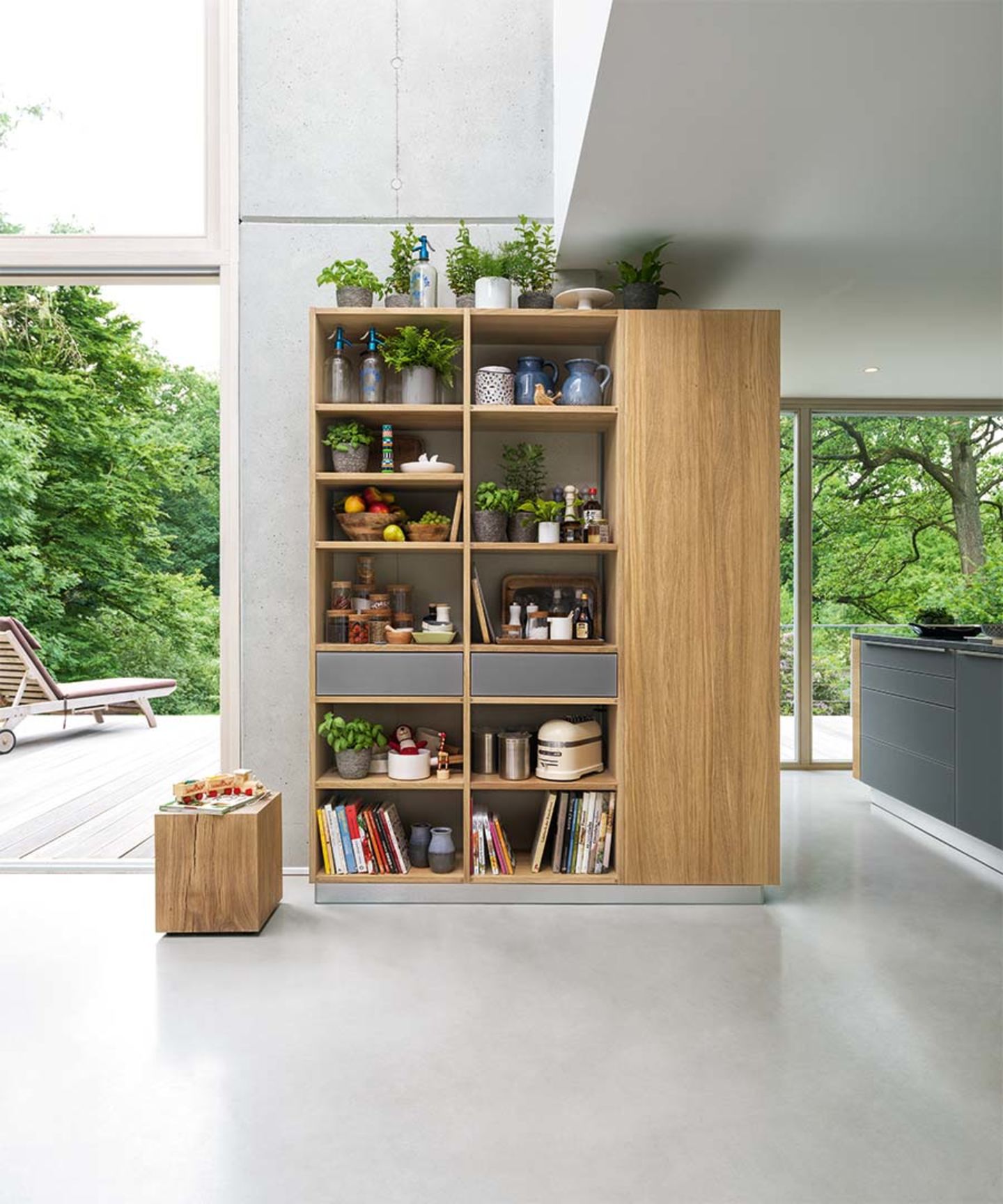 team boekenkast cubus eiken