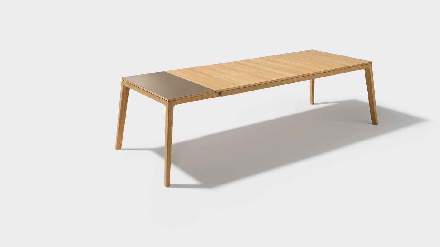 team tafel mylon uittrek glas