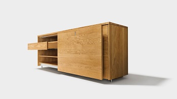 team dressoir cubus eiken schuifdeur